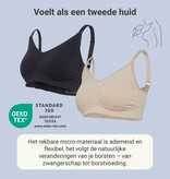 Carriwell Carriwell Meegroei- & Voedingsbh Original -DUOPak honey zwart