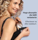 Carriwell Carriwell Wasbare Zoogcompressen Zwart katoen (6 st)