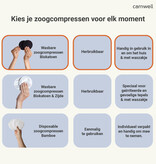 Carriwell Carriwell Wasbare Zoogcompressen Zwart katoen (6 st)