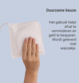 Carriwell Carriwell Wasbare Zoogcompressen - Katoen - Wit (6 st)