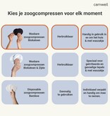 Carriwell Carriwell Wasbare Zoogcompressen - Katoen - Wit (6 st)