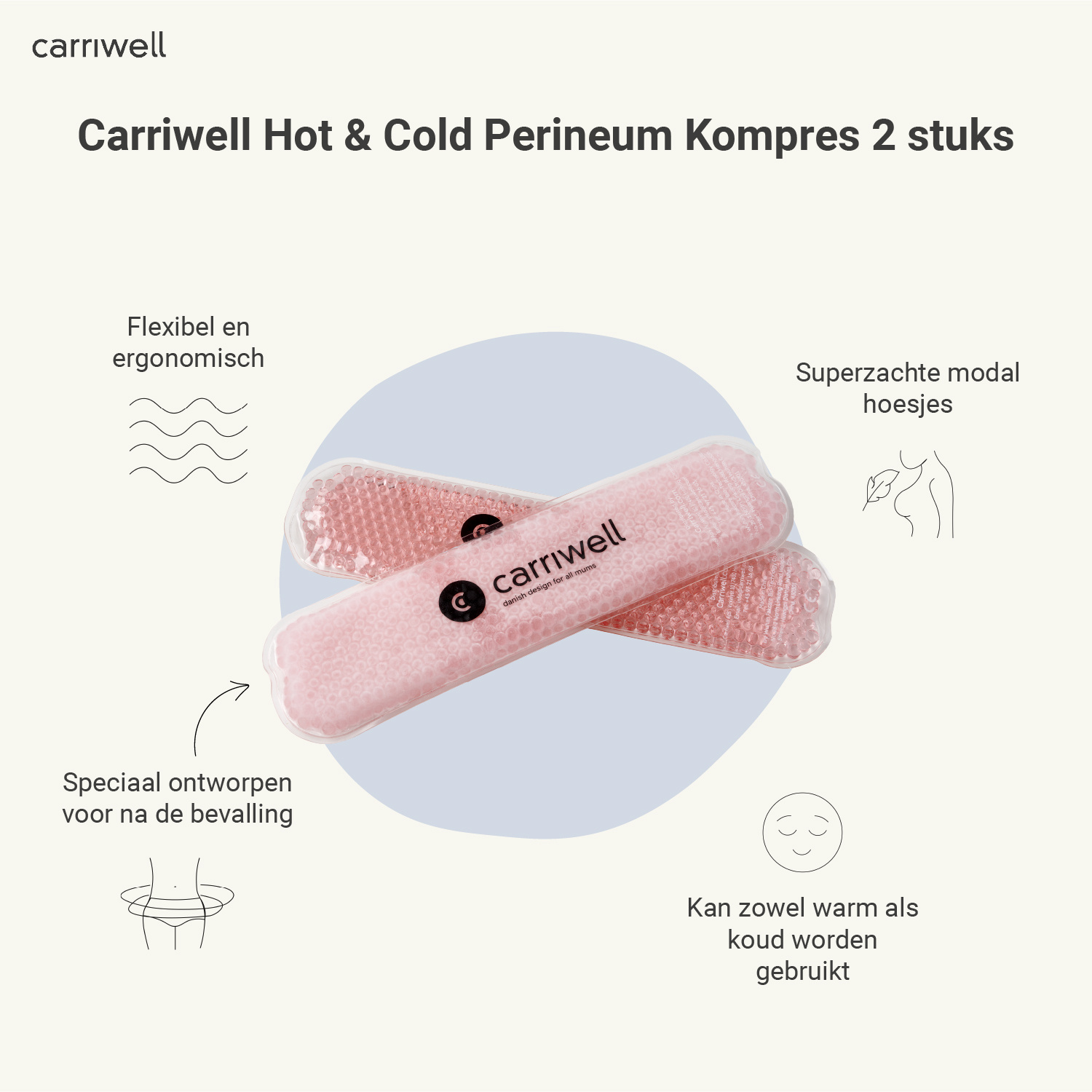 Carriwell Carriwell Hot & Cold Perineum Kompressen (2 st)