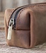 leather pencil case in brown, green, gray or red