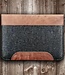 rustic MacBook case from buffalo leather & wool felt