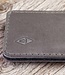 fine leather case, sleeve for iPhone: cowhide gray + slip pocket BASALT