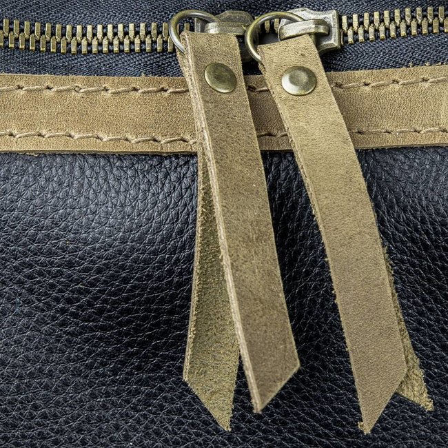 Lederrucksack schwarz