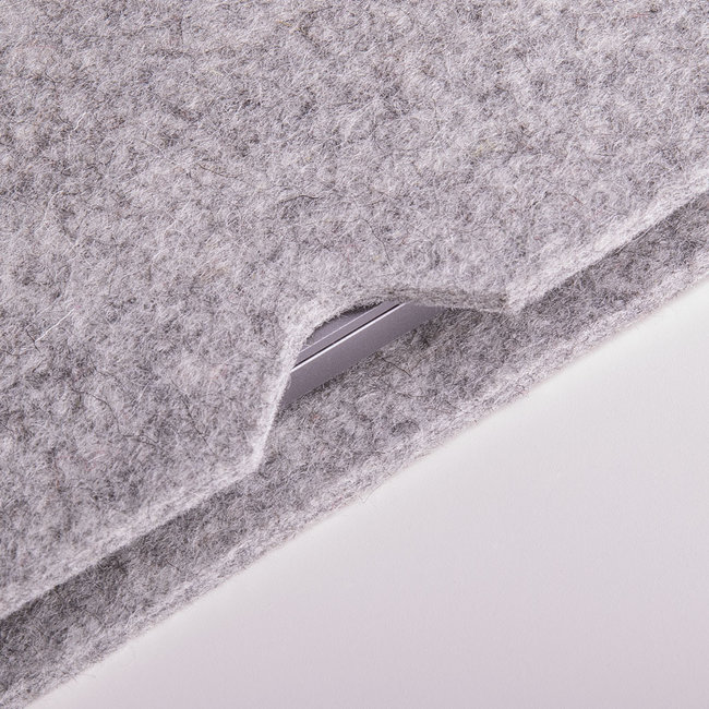 straight MacBook sleeve felt