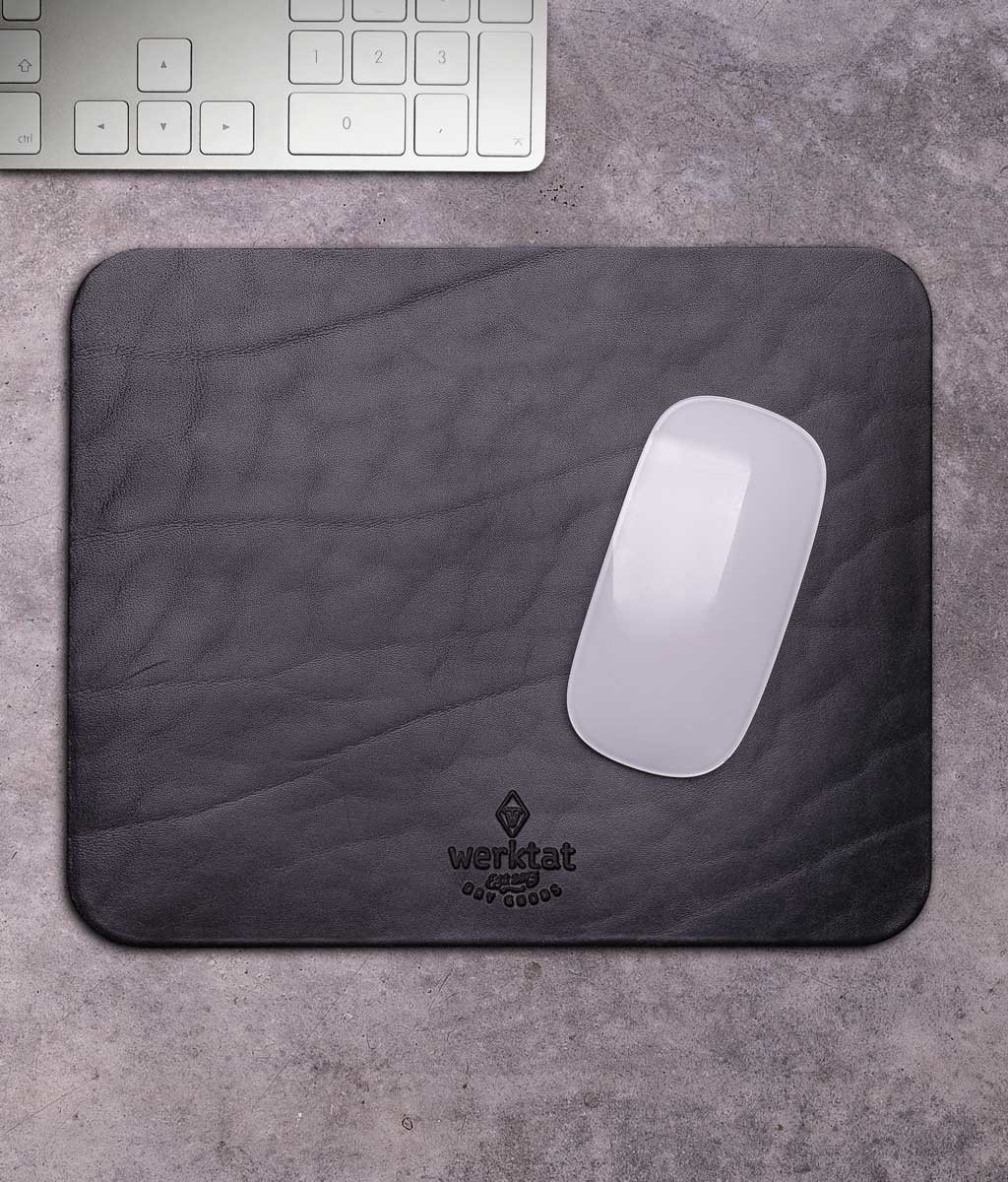 Keyboard pad felt with leather mouse pad - werktat