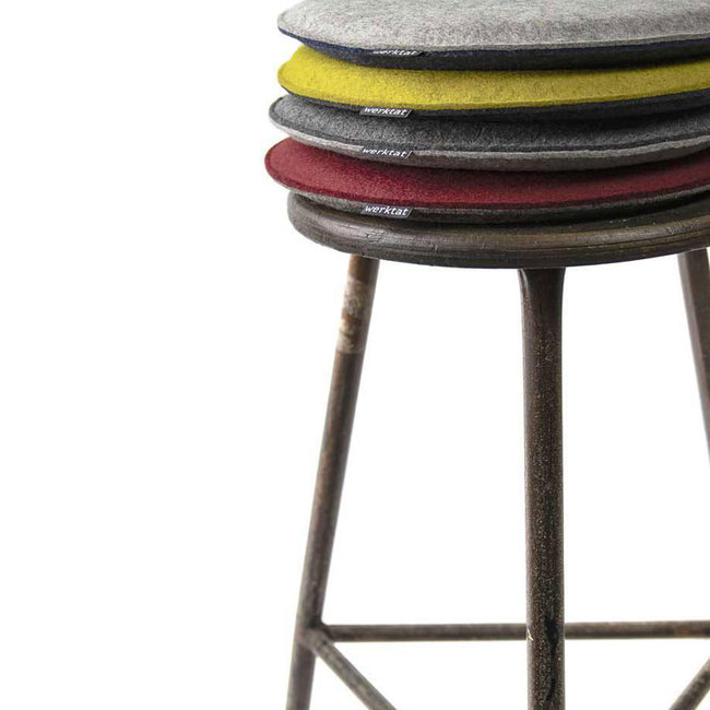 round seat cushion in felt