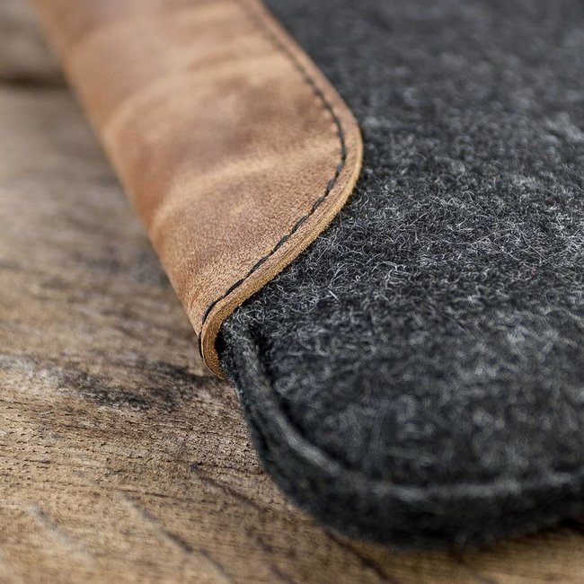 Leder Filz Hülle, Tasche für Microsoft Surface, rustikale Optik