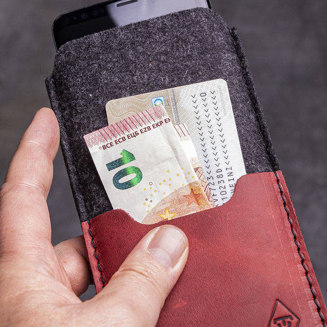 felt leather sleeve for Samsung Galaxy S25, S24, S23, +, Ultra