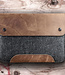 rustic MacBook case from buffalo leather & wool felt