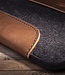 rustikale MacBook Hülle aus Büffel-Leder & Wollfilz