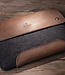 rustic MacBook case from buffalo leather & wool felt