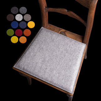 Trapeze seat cushion made to measure in wool felt Trapeze seat cushion made to measure in wool felt