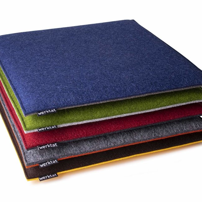 Felt seat cushion square padded angular – rounded, chair cushion