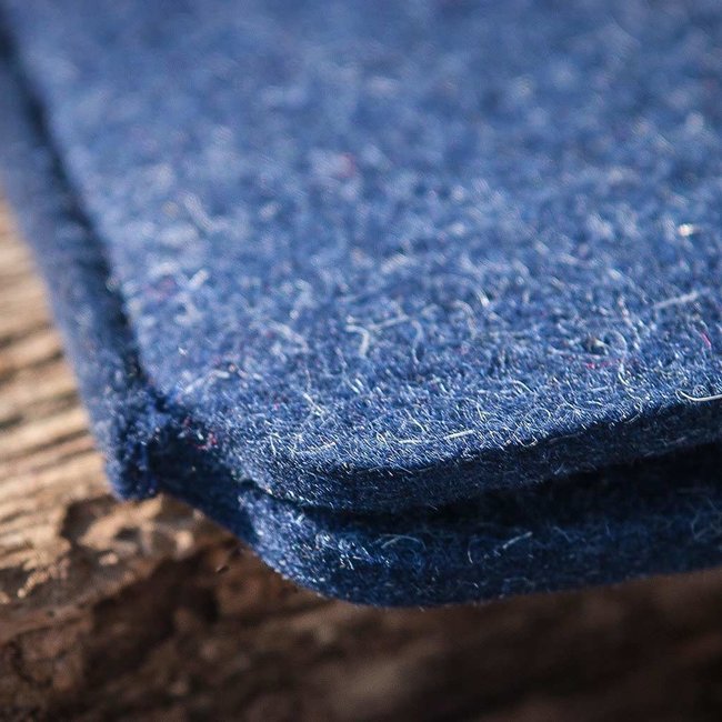 combined: felt & leather iPhone sleeve