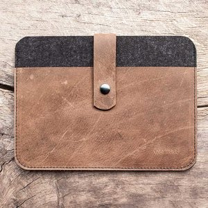 FACHWERK für MacBook Pro 14,  Air 13, Neo Leder Filz Tasche