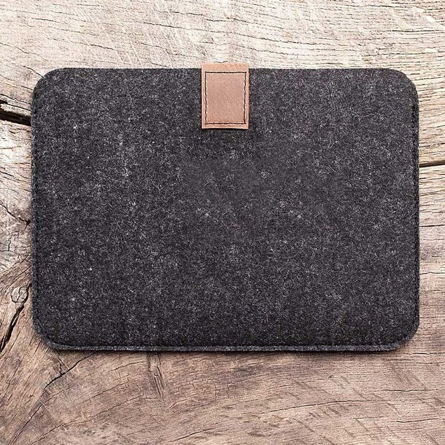 FACHWERK case for MacBook Pro 14, Air 13, Neo leather & felt