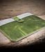 green sleeve for MacBook Pro, Air 13" 14" from leather & felt