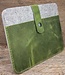 grüne Hülle für MacBook Pro,  Air 13" 14"  aus Leder & Filz