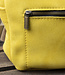 Backpack of leather in corn-yellow