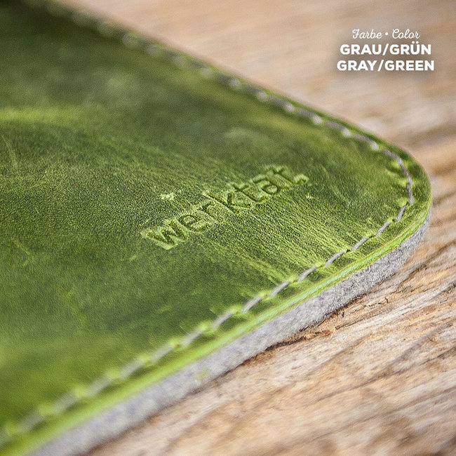 flache iPad Tasche Filz mit Lederfach