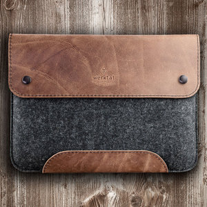 leather felt case, sleeve for Microsoft Surface rustic appearance