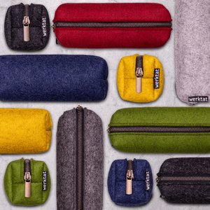 larger pencil pouch felt in 8 colors SAMMELWERK