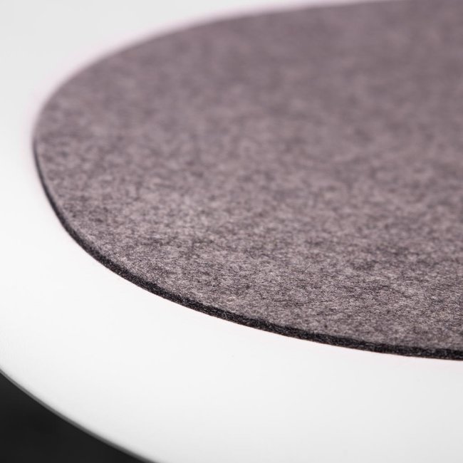 Seat pad, two-tone felt for für Eames Plastic Side Chair