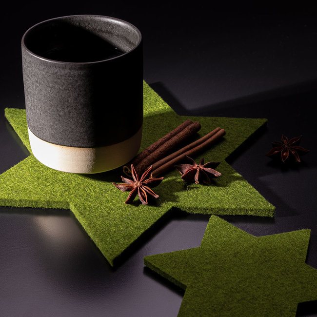 Stern Untersetzer aus Filz