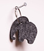 Elephant keychain felt, motif fob