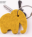 Elephant keychain of felt