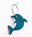 dolphin keychain of felt