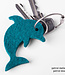 dolphin keychain of felt
