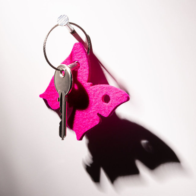 butterfly keychain of felt