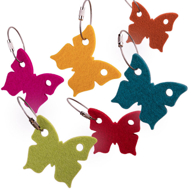 butterfly keychain of felt