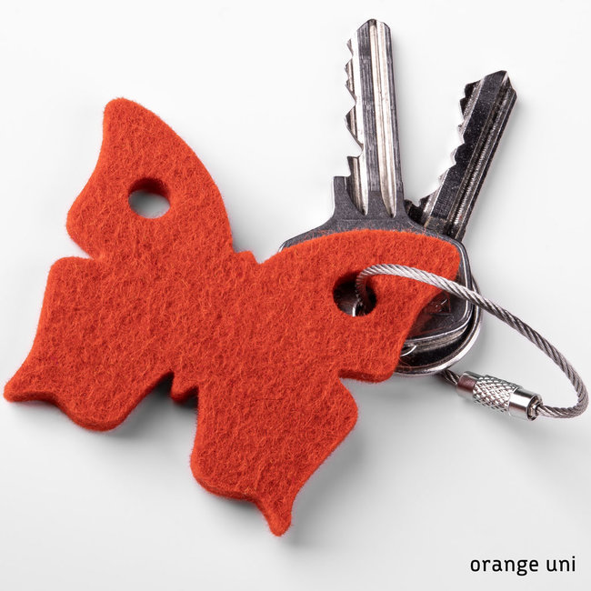 butterfly keychain of felt