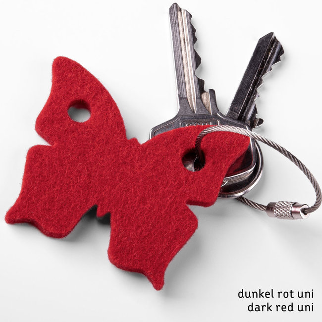 butterfly keychain of felt