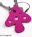 Lucky mushroom keychain made of felt