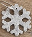Schneeflocke Schlüsselanhänger aus Filz