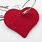 keyring heart keychain felt