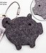 lucky pig, piggy key chain from felt