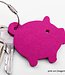 lucky pig, piggy key chain from felt