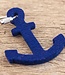 anchor keychain of felt