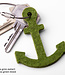 anchor keychain of felt