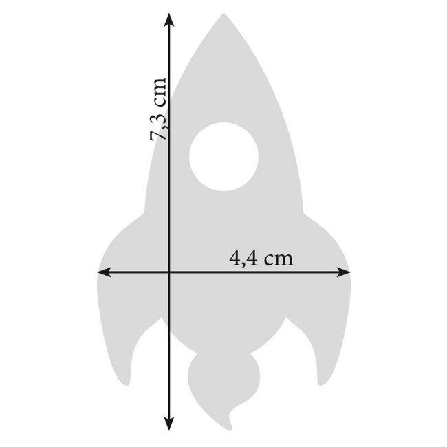 rocket keychain felt