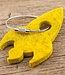 Rocket keychain made of felt