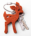 Bambi deer felt key chain