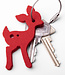 Deer keychain made of felt
